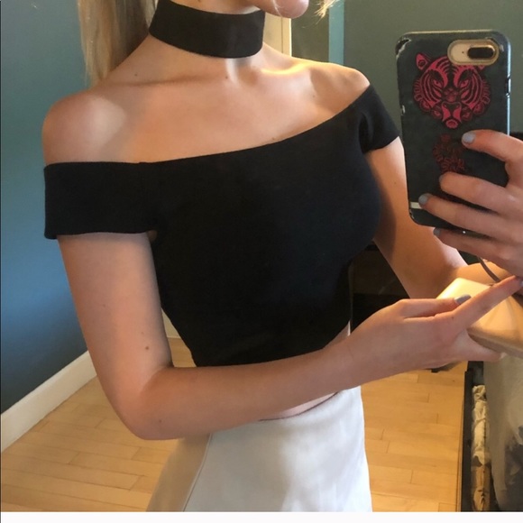 🖤NAKD TOP w ATTACHED CHOKER🖤 - Picture 1 of 2